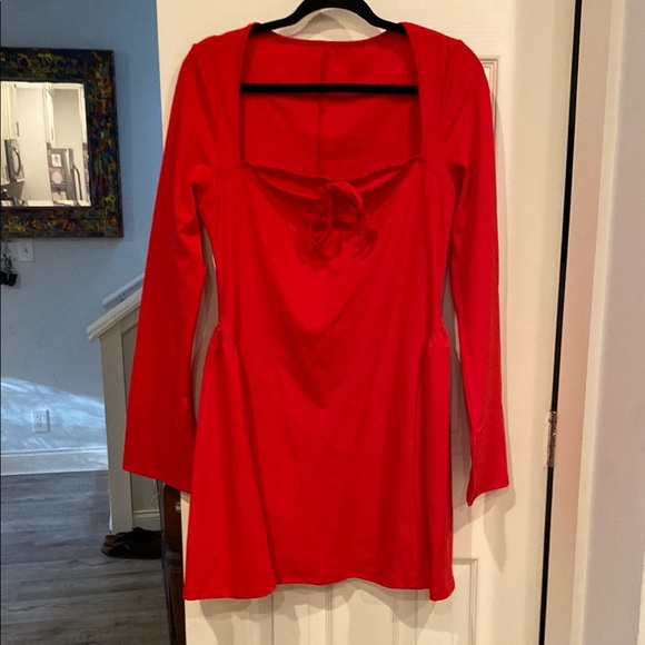 SHEIN Dresses & Skirts - Red Long Sleeve Dress XL